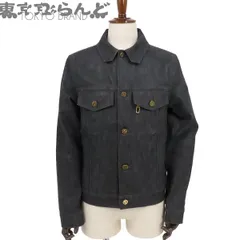 ルイヴィトン LOUIS VUITTON デニムジャケット RM212Q E53 HLA55W ブラック コットン ポリウレタン シャドーモノグラム 46 メンズ 101883295のサムネイル