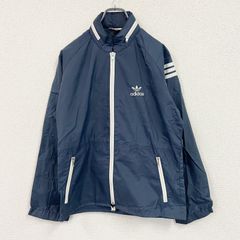 オールド 古着 Y2K デサント ナイロンテックジャケット フーディー デサント製 adidas ナイロンジャケット L y2k テック 紺 白 - メルカリ