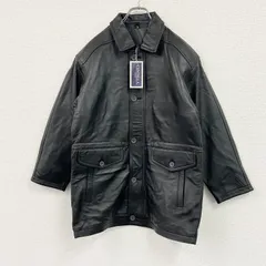 CENTELLA　ラムレザーカーコート　レザージャケット　未使用品　黒　ブラック　Sサイズ　古着【値引き交渉OK！】のサムネイル