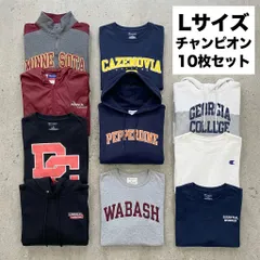 【10着まとめ売り！】Champion　チャンピオン　リバースウィーブ　半袖Tシャツ　アノラックパーカ―　スウェット　パーカー　アーチプリント　カプセルプリント　セット売り　Lサイズ　古着【値引き交渉OK！】のサムネイル