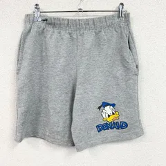 Disney　ディズニー　ドナルドダック　スウェットハーフパンツ/ショートパンツ　グレー　Sサイズ　古着【値引き交渉OK！】のサムネイル