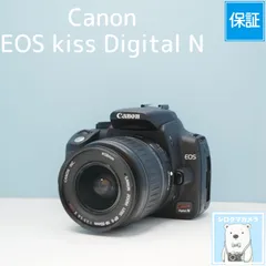 Canon EOS kiss Digital N 一眼レフ スマホ転送OK フルセット シロクマカメラ a7114のサムネイル