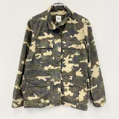 GAP　ギャップ　ユーティリティージャケット/ミリタリージャケット　カモフラ　迷彩　カーキ　XXSサイズ　古着【値引き交渉OK！】のサムネイル