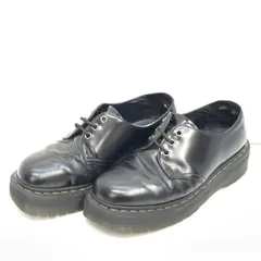 【中古】Dr.Martens 1461 QUAD 3ホールシューズ UK7 ブラック　ドクターマーチン[92]のサムネイル