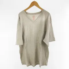 アナクロノーム anachronorm XL Tシャツ 半袖 Ｖネック 無地 ポケット ライトグレー コットン トップスのサムネイル
