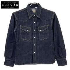THE FLAT HEAD　ザ フラットヘッド　7001W インディゴ デニムウエスタンシャツ　36のサムネイル