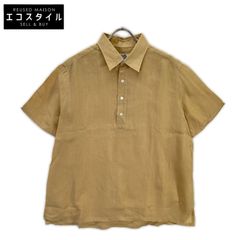 HERMES エルメス 【美品】リネン ハーフボタン 半袖シャツ 41/16