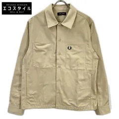 FRED PERRY　フレッドペリー　M2400 ベージュ コットンツイル Twill Overshirt/オーバーシャツ　Mのサムネイル