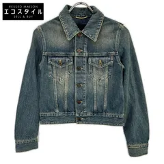 SAINT LAURENT PARIS　サンローランパリ　695196 インディゴ デニムトラッカージャケット　34のサムネイル