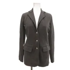 ローレンラルフローレン LAUREN RALPH LAUREN テーラードジャケット コットンニット 長袖 シングルブレスト XXS 杢グレー /NU ■ECG007のサムネイル
