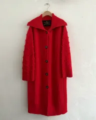 Vivienne Westwood ヴィヴィアン・ウエストウッド ハイネック レッド ニット コートのサムネイル