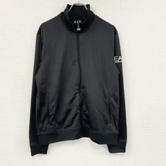 EA7　EMPORIO ARMANI　エンポリオアルマーニ　トラックジャケット/ジャージ　黒　ブラック　XLサイズ　古着【値引き交渉OK！】のサムネイル