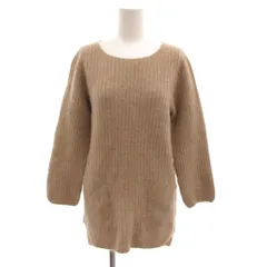 LUYUAN ROSE タグ付き リブニット カシミヤ 長袖 M ベージュ /JS ■ECF007のサムネイル