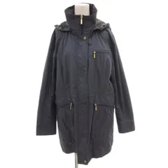 コールハーン COLE HAAN パッカッブルジャケット フード付き 2WAY ジップアップ ナイロン混 ドローコード L 紺 ネイビー /GV ■ECG007のサムネイル