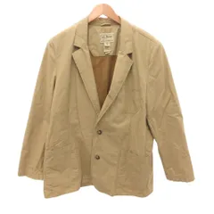 エルエルビーン L.L.BEAN テーラードジャケット シングル メッシュライニング 2B 46 ベージュ /JS ■ECG007のサムネイル