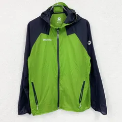 Marmot　マーモット　マウンテンパーカー　ナイロンジャケット　黄緑色　ライトグリーン　Lサイズ　古着【値引き交渉OK！】のサムネイル