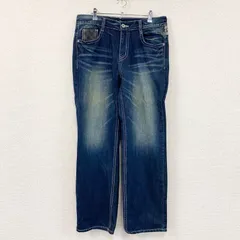 Sean John　ショーンジョン　デニムパンツジーンズ　ジップフライ　インディゴ　W34サイズ　古着【値引き交渉OK！】のサムネイル