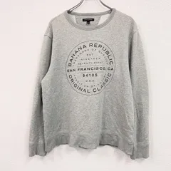 BANANA REPUBLIC　バナナリパブリック　スウェット/トレーナー　灰色　グレー　Lサイズ　古着【値引き交渉OK！】のサムネイル