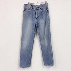 Eddie Bauer　エディーバウアー　デニムパンツ/ジーンズ　ジップフライ　インディゴ　W31サイズ　古着【値引き交渉OK！】のサムネイル