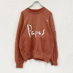 Papas　パパス　スウェット/トレーナー　赤　レッド　Mサイズ　古着【値引き交渉OK！】のサムネイル