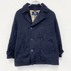 BURBERRY　バーバリー　ピーコート　紺　ネイビー　150Aサイズ　古着【値引き交渉OK！】のサムネイル