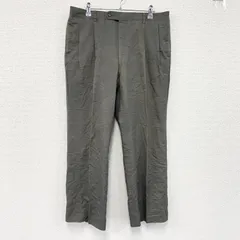 Christian Dior　クリスチャンディオール　スラックス　ジップフライ　モスグリーン　92サイズ　古着【値引き交渉OK！】のサムネイル