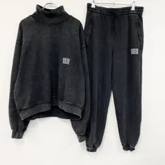 alexanderwang　セットアップ　デンスフリース　スウェット/トレーナー　スウェットパンツ　黒　ブラック　Lサイズ　古着【値引き交渉OK！】のサムネイル