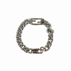 FENDI FFブレスレット シャドウ メッシュ ストライプ 喜平チェーン