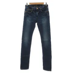 エイプリル77 April77 美品 デニムパンツ ジーンズ ユーズド加工 ウォッシュ フルレングス 27 インディゴブルー /NU ■ECF006のサムネイル