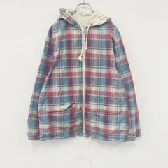 【値引き交渉OK！】VAN Jacket　ヴァンジャケット　フルジップパーカー/フーディー　リバーシブル　チェック柄　マルチカラー　アイボリー　Lサイズ　古着 VAN Jacket ヴァンジャケット フルジップパーカー/フーディー