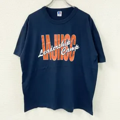 RUSSELL ATHLETIC　ラッセルアスレチック　半袖プリントTシャツ　ヴィンテージ　シングルステッチ　紺　ネイビー　XLサイズ　古着のサムネイル