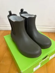 (新品)クロックス チェルシー レインブーツ カーキ 240のサムネイル