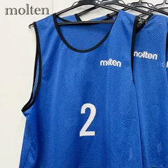 molten モルテン スポーツ ビブス １０枚 セット まとめ 2～11番 ブルー 青 ゲームベスト ゼッケン バスケ サッカー ポリエステル _208のサムネイル