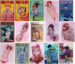 [중고] 캐릭터 카드 총 15 종 세트 [체인소맨 덴지의 가방 철사 컬렉션(아크릴 카드)]