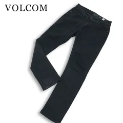 VOLCOM ボルコム 通年★ 【VORTA】 ストレッチ スリム ストレート デニム パンツ ジーンズ Sz.30 メンズ 黒のサムネイル