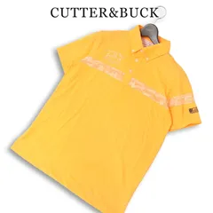 CUTTER&BUCK カッター＆バック ゴルフ 春夏★ 半袖 BD ロゴ刺繍 切替 ハニカム柄 ポロシャツ Sz.L メンズ ネオンカラーのサムネイル