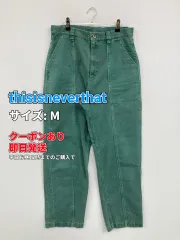 thisisneverthat ディスイズネバーザット デニムパンツ M グリーン 無地 フルレングス スタンダード ストレート レギュラー リジッド・ワンウォッシュ メンズ レディースのサムネイル