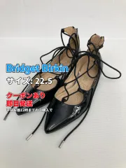 Bridget Birkin パンプス 22.5 ブラック エナメル 無地 ポインテッドトゥ 太ヒール ストラップあり レディースのサムネイル