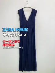 ZARA HOME ワンピース USA M ブルー ナイロン 無地 袖なし ロング・マキシ丈 フレア レディースのサムネイル