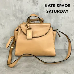 KATE SPADE SATURDAY ケイトスペードサタデー ショルダーバッグ キャメル ハンドバッグ 2WAY トートバッグ カバン ミニバッグ 斜め掛け 肩掛け 手提げ かばん 鞄 チャーム付き デイリー 通勤 ★ ■■のサムネイル