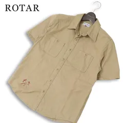 ROTAR ローター 春夏★ 半袖 プリント ワーク シャツ 日本製 Sz.L メンズ ロカビリーのサムネイル