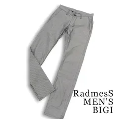RadmesS MEN'S BIGI メンズビギ 通年★ ストレッチ ヘリンボーン スリム パンツ スラックス トラウザー Sz.1 メンズ グレーのサムネイル