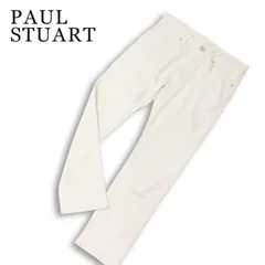 PAUL STUART ポール・スチュアート 通年★ ストレッチ スリム ホワイト デニム パンツ ジーンズ Sz.46 メンズ 白のサムネイル