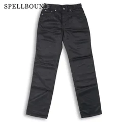【新品 未使用】 SPELLBOUND スペルバウンド 通年★ スリム テーパード パンツ 日本製 Sz.M メンズ 黒のサムネイル