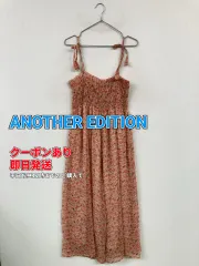 ANOTHER EDITION アナザーエディション ワンピース レッド 花柄・ボタニカル柄 袖なし ひざ丈 フレア レディースのサムネイル