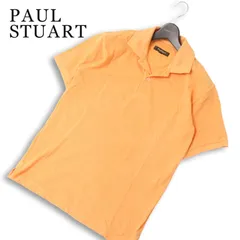 PAUL STUART ポール・スチュアート 春夏★ 半袖 鹿の子 ロゴ刺繍 ポロシャツ Sz.M メンズのサムネイル