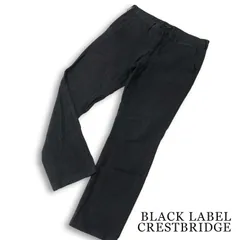 BLACK LABEL CRESTBRIDGE ブラックレーベル クレストブリッジ 通年★ チェック ストレッチ スリム パンツ Sz.79 メンズ 灰のサムネイル