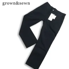 【新品 USA製】 grown&sewn グロウン&ソーン 通年★ コットン ツイル チノ パンツ  Sz.32 メンズ ネイビー 未使用のサムネイル