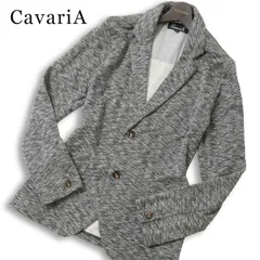 CavariA キャバリア 通年★ メランジ アンコン テーラード ジャケット Sz.46 メンズ 灰 グレーのサムネイル