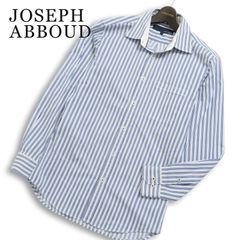 JOSEPH ABBOUD ジョセフ アブード 通年★ 長袖 ストライプ シャツ Sz.M メンズ